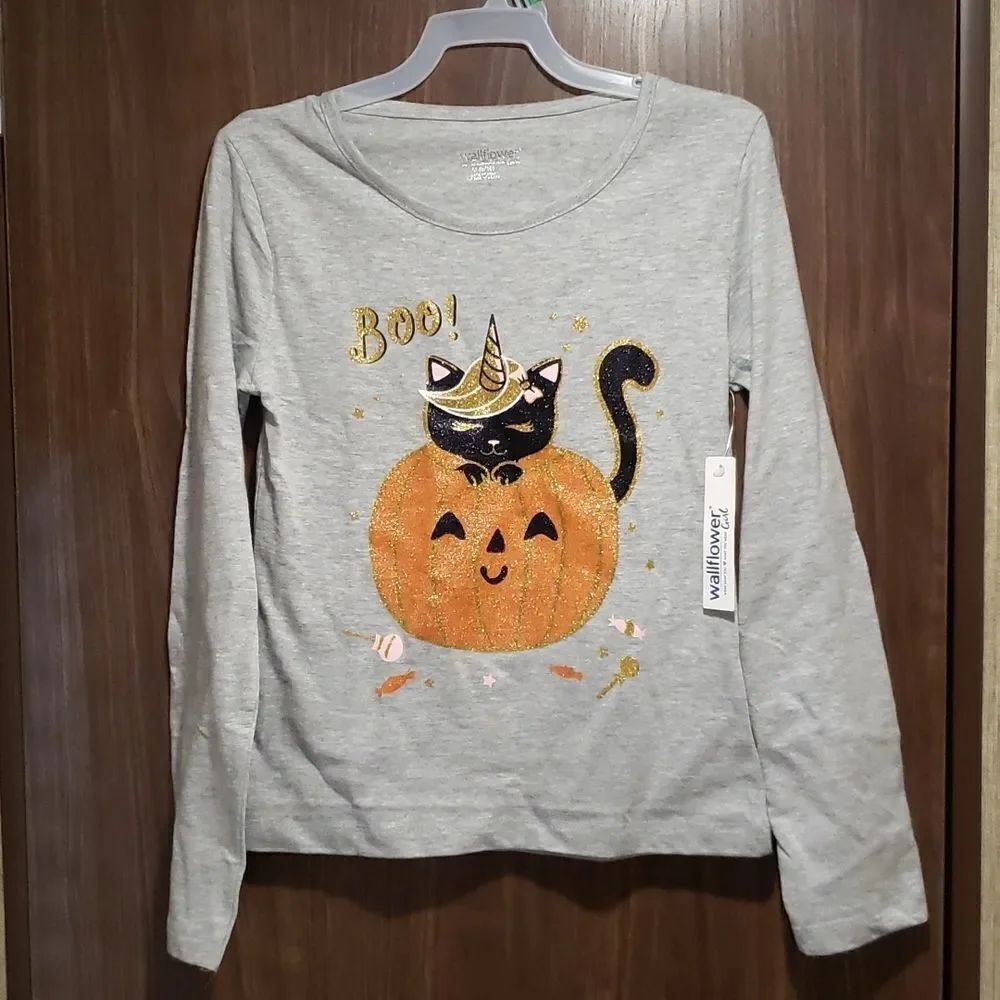 NWT Cute Wallflower Halloween T-Shirt Girls Sz S (6/7)